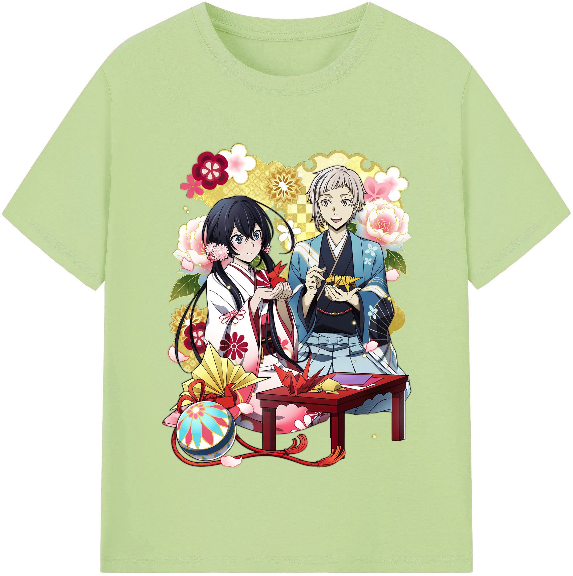 （画像用） 文豪ストレイドッグス Bungo Stray Dogs 綿100％半袖Tシャツ（フロントプリント）